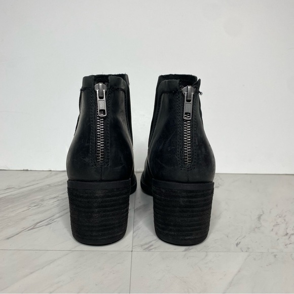 Born Reece Black Leather Bootie 10M - Picture 3 of 15